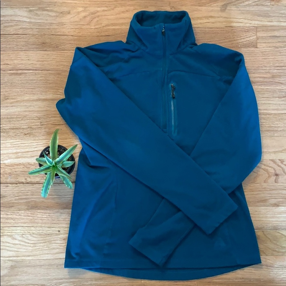 Eddie Bauer First Ascent Sm Teal Half Zip Fleece
